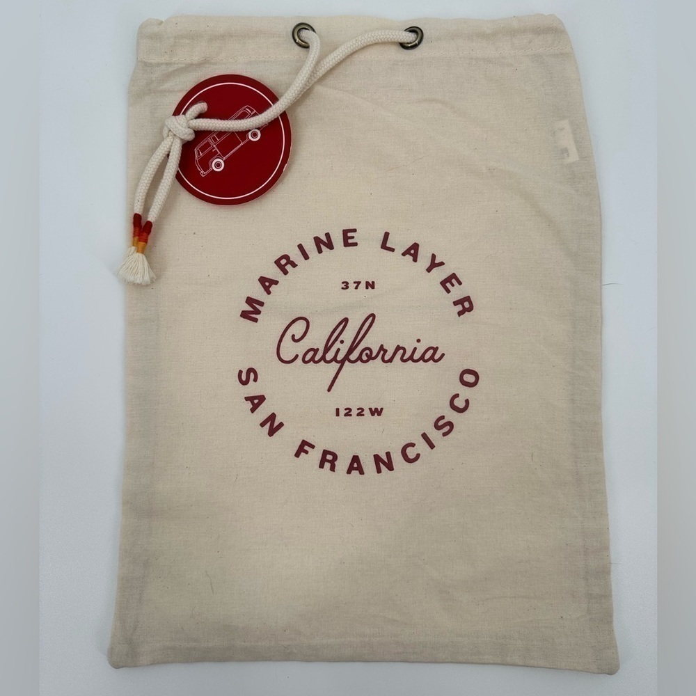 Marine Layer Canvas Gift Bag Rope Drawstring Pouch